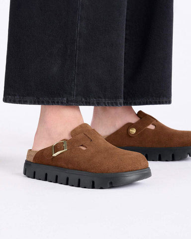 Women's Stylish Chunky Sole Suede Mules