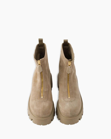 Women's Brown Suede Ankle Boots