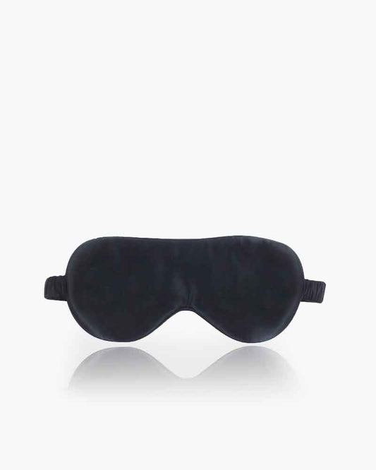Black 19 Momme Mulberry Silk Sleep Mask