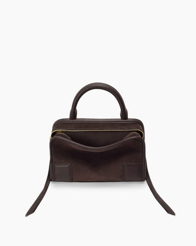 Mini Nappa Leather Convertible Top-Handle Bag