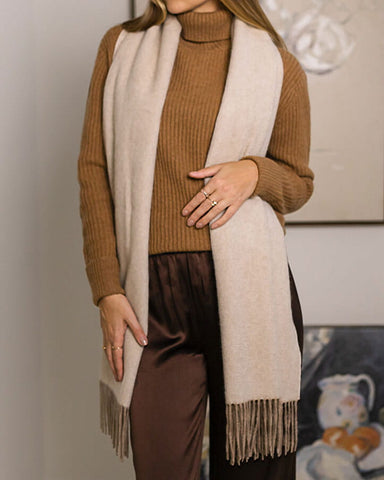 Premium Lambswool Wrap Warm Accessory