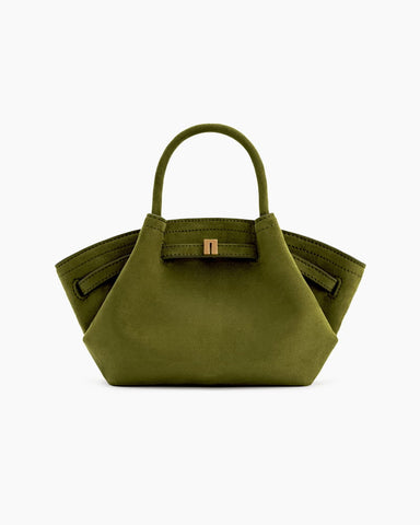 Structured Canvas Trapeze Top-Handle Bag