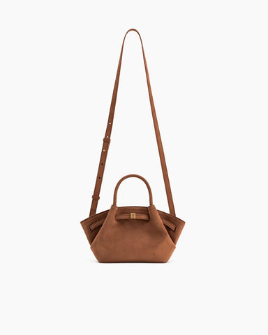 Structured Canvas Trapeze Top-Handle Bag