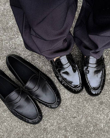 womens-commuting-leather-pleated-penny-loafers