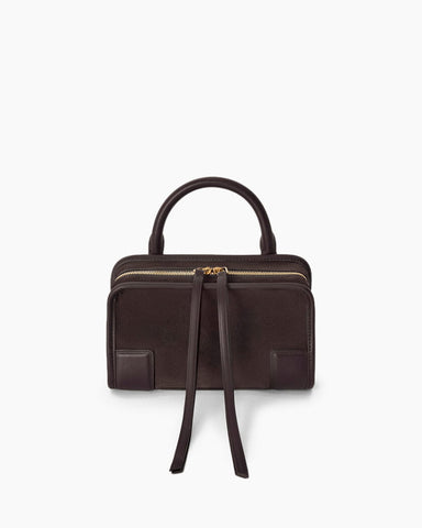 Mini Nappa Leather Convertible Top-Handle Bag