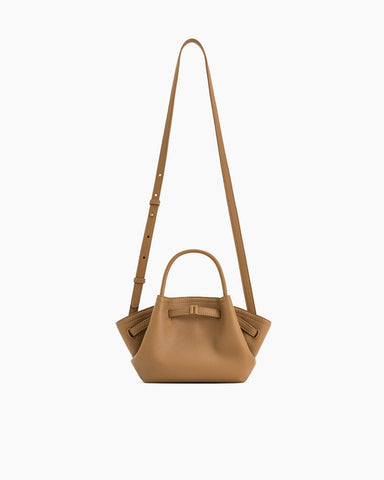 Structured Canvas Trapeze Top-Handle Bag