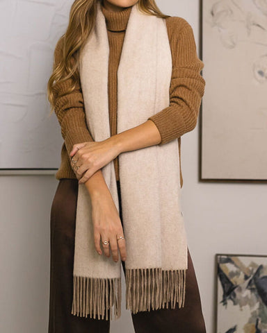 Premium Lambswool Wrap Warm Accessory