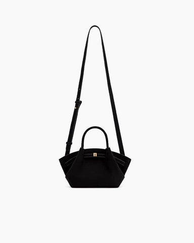 Structured Canvas Trapeze Top-Handle Bag