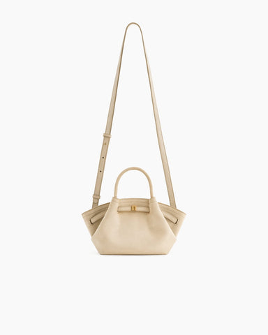 Structured Canvas Trapeze Top-Handle Bag