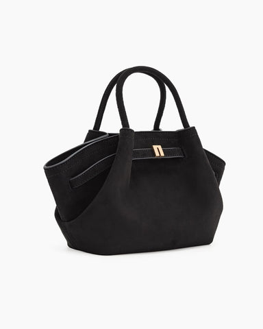 Structured Canvas Trapeze Top-Handle Bag