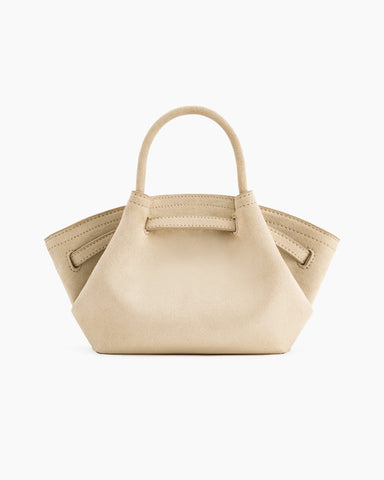Structured Canvas Trapeze Top-Handle Bag