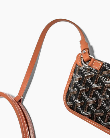 Mini Reversible Leather Canvas Tote Bag