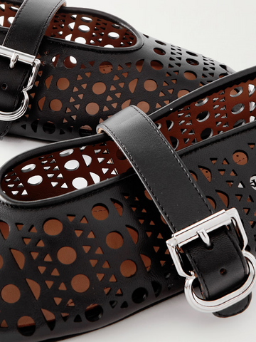 Hollow Geometric Design Breathable Mary Jane Sandals