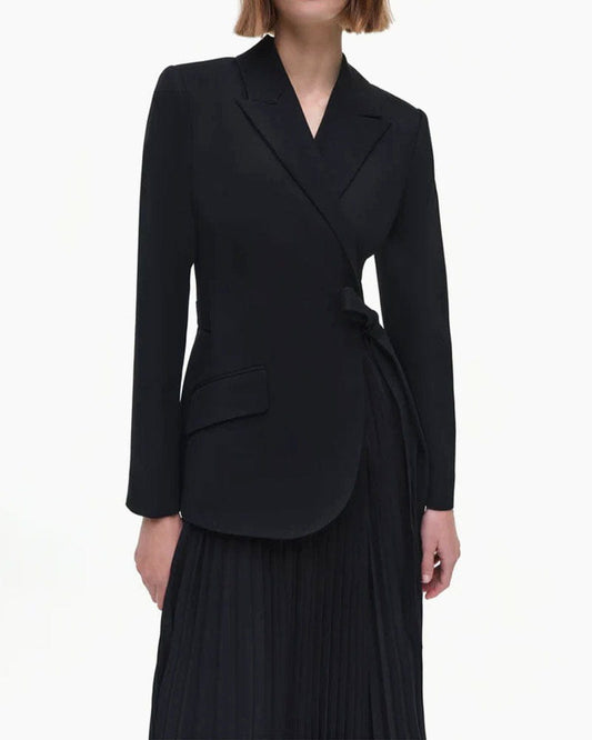 (Pre-sale) Classic Crepe Combo Blazer Dress