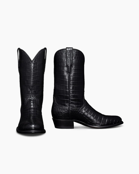 Premium Crocodile Print Boot For Urban Outings