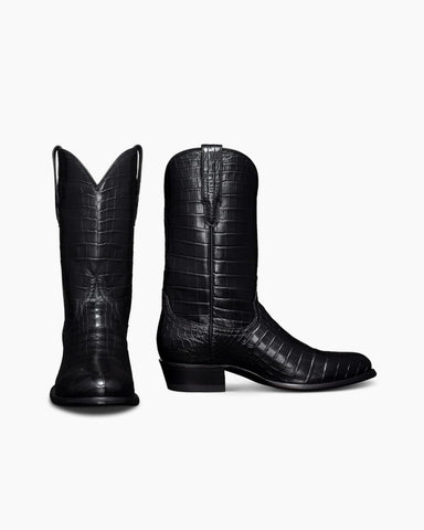 Premium Crocodile Print Boot For Urban Outings