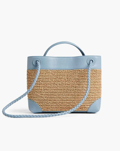 Raffia Knot Top Handle Crossbody Bags