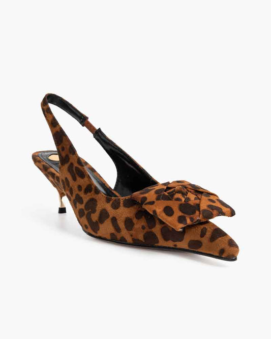 Leopard Pattern Evening Pumps