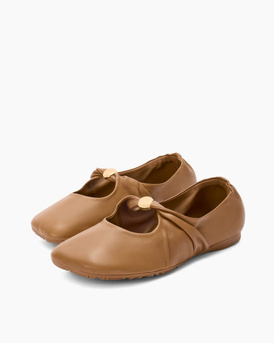 Women’s Casual Soft Leather Ballerina Shoes
