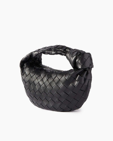 Mini Knotted Intrecciato Leather Tote