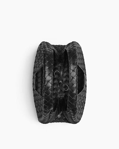 Large Intrecciato Leather Hobo Shoulder Bag