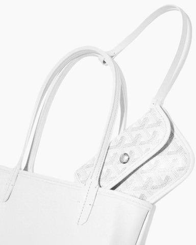 Mini Reversible Leather Canvas Tote Bag