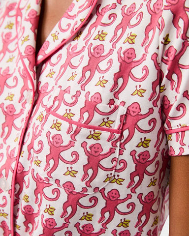 Monkey Polo Pajamas Short Style