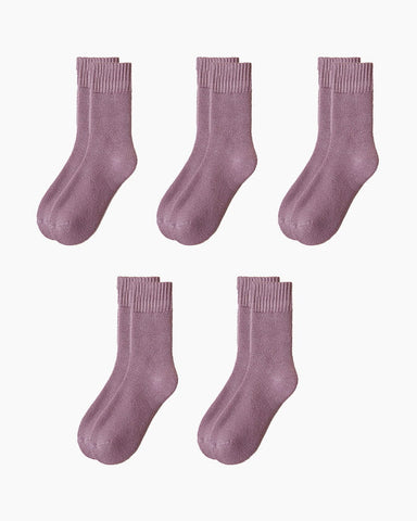 5-Pair Women's Colorful Cashmere Socks