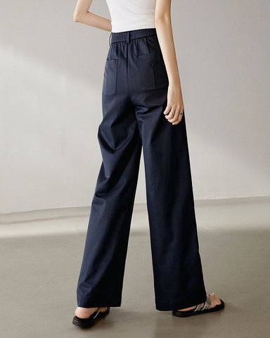 Women’s Loose Fit Draped Wide Leg Pants