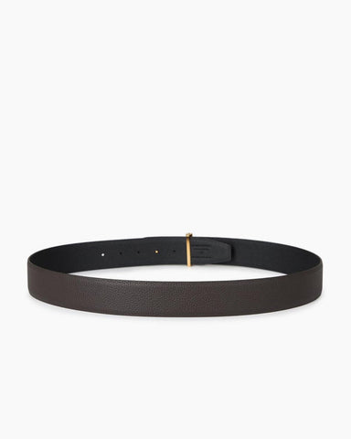 Classic Daily Wear T-Buckle Reversible Leather Belt