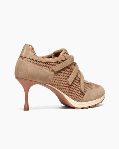 (Pre-sale) Breathable Mesh Triple-Strap Sneaker Heels
