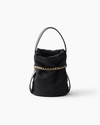Mini Re-Nylon Bucket Bag for Minimalist Art Gallery Visits
