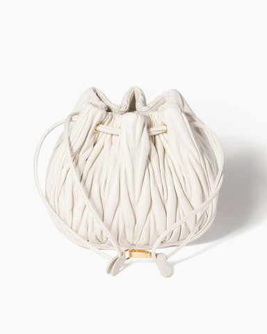 Nappa Leather Drawstring Pouch