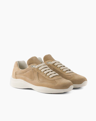 Men's Modern Suede Lace-Up Sneaker With Rubber Sole