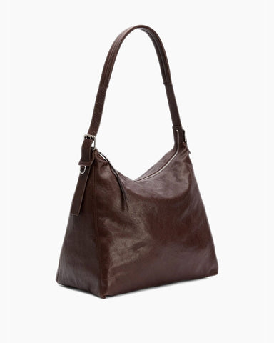 Women's Belted Leather Tote Bag