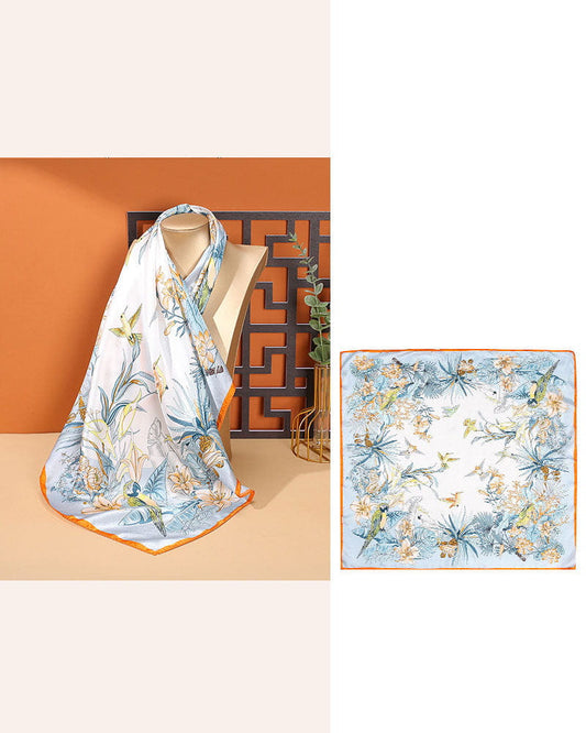 Women's Gallery Visit Artistic Landscape Silk Scarf