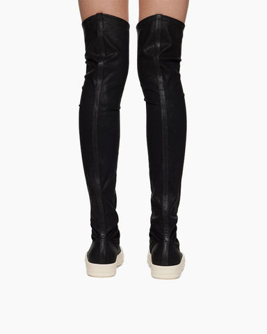 Black&White Hollywood High Sock Sneaks Tall Boots