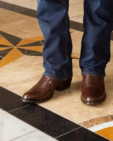 Premium Crocodile Print Boot For Urban Outings
