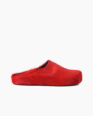 (Clean Up) Designer Real Fur Slides Clogs Mules Flat Luxury Slippers