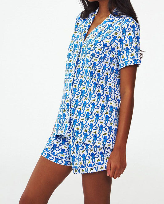 Monkey Polo Pajamas Short Style