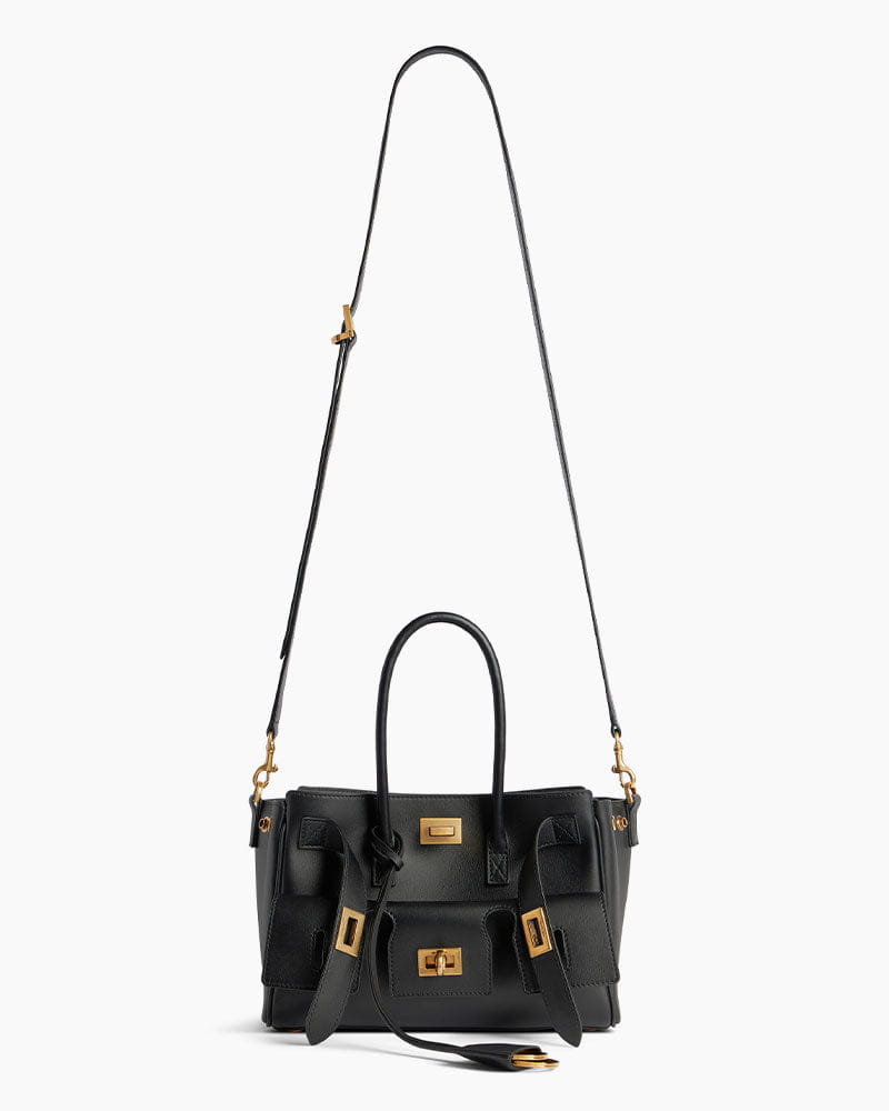 Medium Bel Air Carry All Bag - Black Smooth Leather