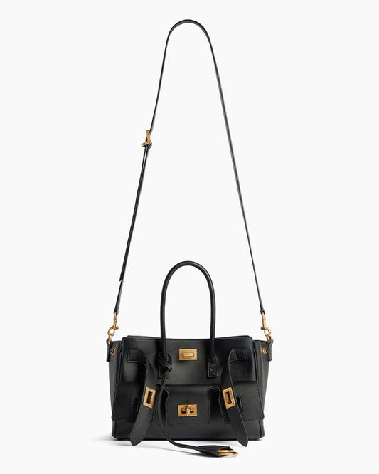 Medium Bel Air Carry All Bag - Black Smooth Leather