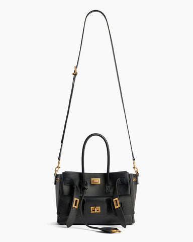 Medium Bel Air Carry All Bag - Black Smooth Leather