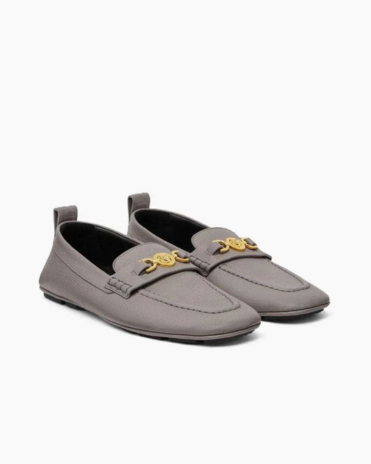 Villa Driver Loafers in Pebbled Leather