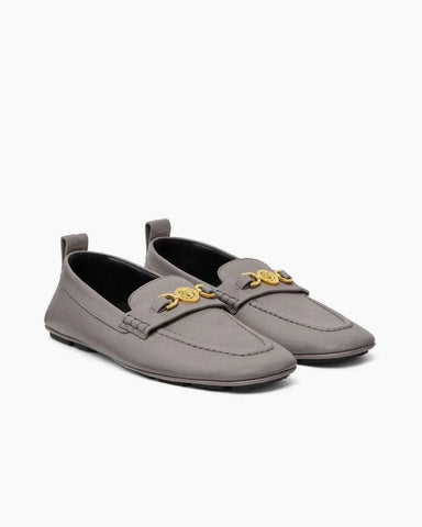 Villa Driver Loafers in Pebbled Leather