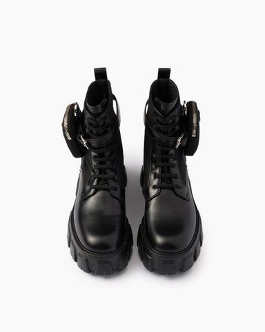Leather & Re-Nylon Boots for Urban Winter Walk