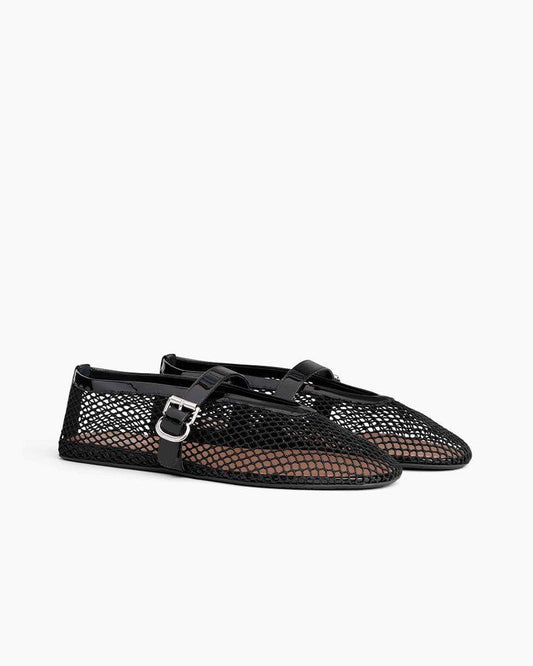 BALLET FLATS IN FISHNET 42-45