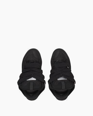 Black Leather Sneakers for Luxury 90s Skate Style