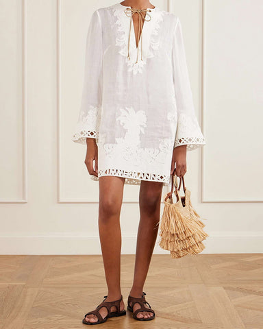 Layered Fringe Raffia Top Handle Tote Bag