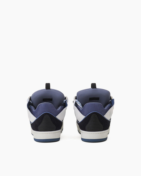 Blue & White Sneakers for Fresh Summer City Strolls